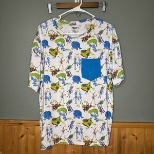 NWOT Secret Stock Reserve bamboo Bug's life Pocket Tee  shirt Lg